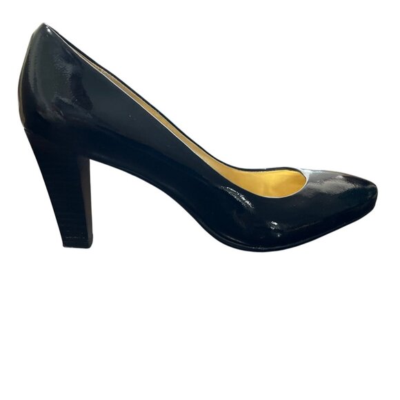 Coach Sheri Black Patent Leather High Heel Pumps Classic Size 8.5 - Picture 4 of 8